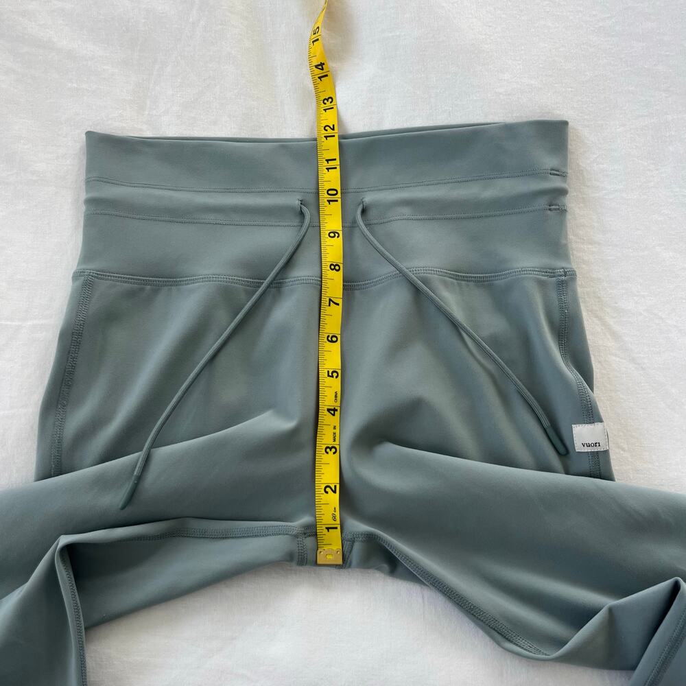 Vuori Daily Leggings High Rise Drawstring Blue Green Activewear Yoga Pants - Picture 7 of 14